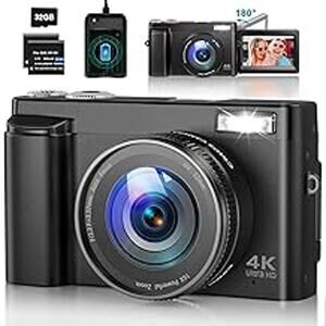 4K Digital Camera for Photography Autofocus 48MP Vlogging Camera for YouTube w